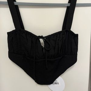 Princess polly black corset top